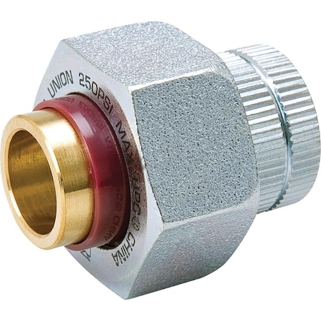 Proline 1/2 In. FIPS x 1/2 In. Copper Sweat Brass Galvanized Dielectric Union 168-003NL
